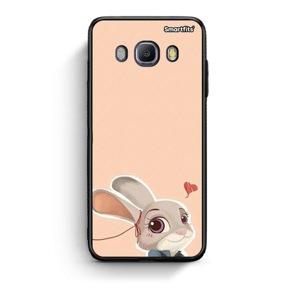 Samsung J7 2016 Nick Wilde And Judy Hopps Love 2 θήκη από τη Smartfits με σχέδιο στο πίσω μέρος και μαύρο περίβλημα | Smartphone case with colorful back and black bezels by Smartfits