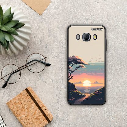 Pixel Sunset - Samsung Galaxy J7 2016 θήκη
