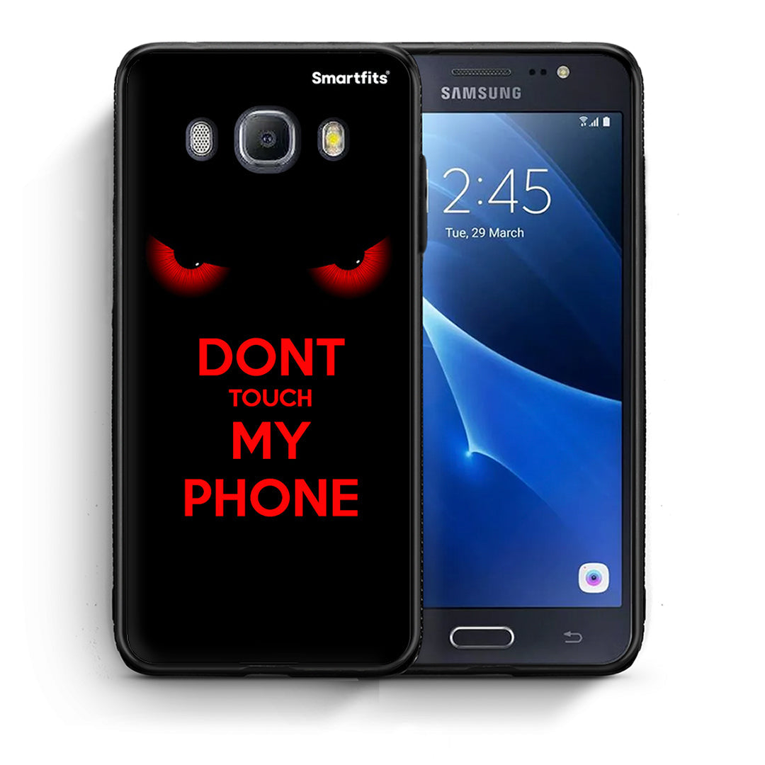 Θήκη Samsung J7 2016 Touch My Phone από τη Smartfits με σχέδιο στο πίσω μέρος και μαύρο περίβλημα | Samsung J7 2016 Touch My Phone case with colorful back and black bezels