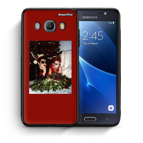 Θήκη Samsung J7 2016 Waiting For Xmas από τη Smartfits με σχέδιο στο πίσω μέρος και μαύρο περίβλημα | Samsung J7 2016 Waiting For Xmas case with colorful back and black bezels