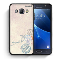Thumbnail for Θήκη Samsung J7 2016 Where Next από τη Smartfits με σχέδιο στο πίσω μέρος και μαύρο περίβλημα | Samsung J7 2016 Where Next case with colorful back and black bezels