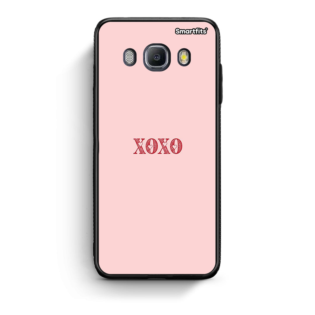 Samsung J7 2016 XOXO Love θήκη από τη Smartfits με σχέδιο στο πίσω μέρος και μαύρο περίβλημα | Smartphone case with colorful back and black bezels by Smartfits
