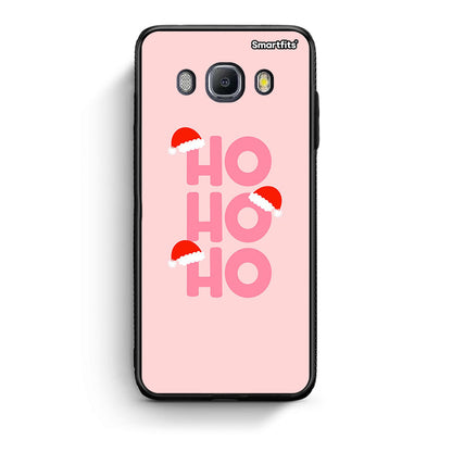 Samsung J7 2016 Xmas Ho Ho Ho θήκη από τη Smartfits με σχέδιο στο πίσω μέρος και μαύρο περίβλημα | Smartphone case with colorful back and black bezels by Smartfits