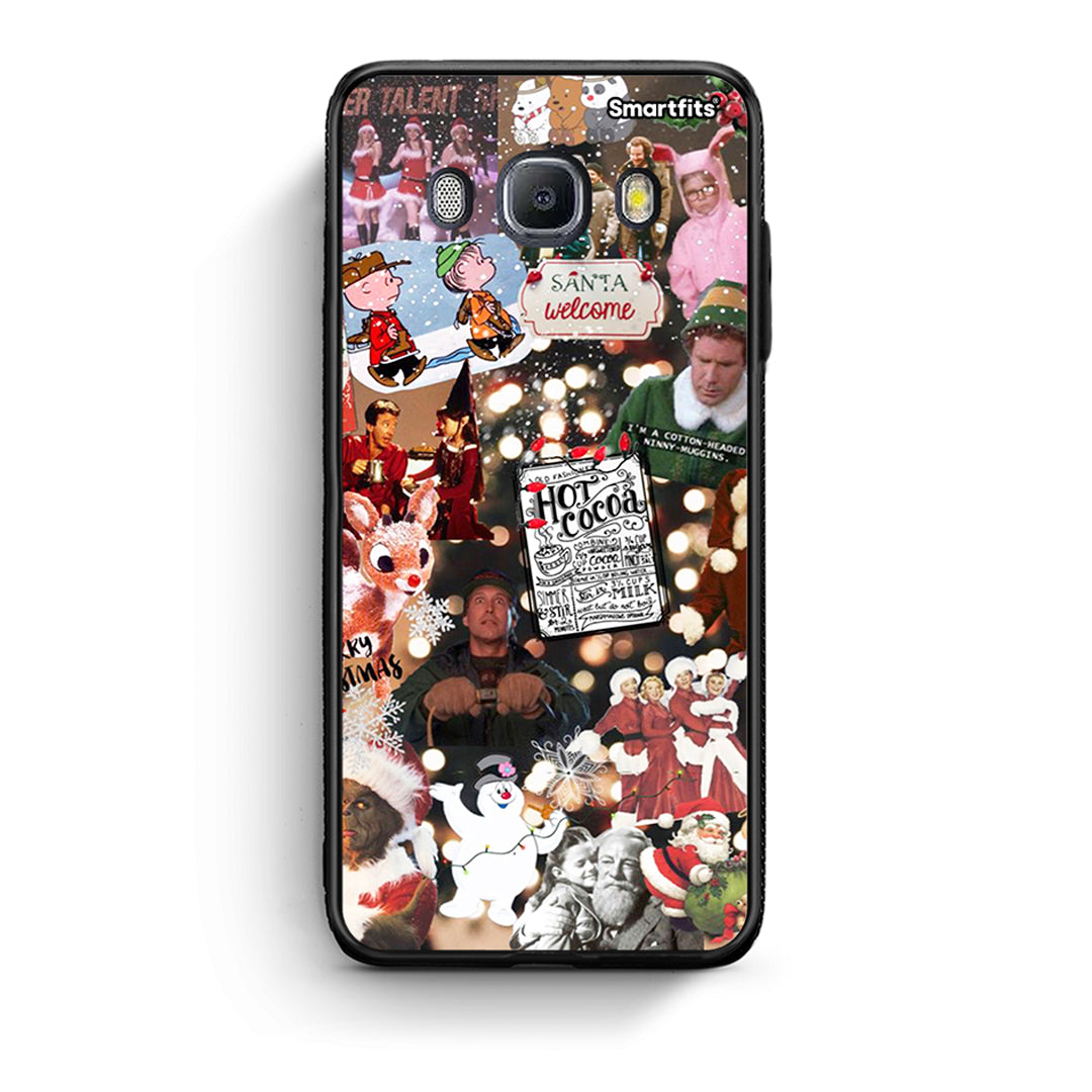 Samsung J7 2016 Xmas Movies θήκη από τη Smartfits με σχέδιο στο πίσω μέρος και μαύρο περίβλημα | Smartphone case with colorful back and black bezels by Smartfits