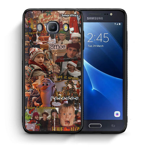 Θήκη Samsung J7 2016 Xmas Wishes από τη Smartfits με σχέδιο στο πίσω μέρος και μαύρο περίβλημα | Samsung J7 2016 Xmas Wishes case with colorful back and black bezels