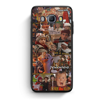 Samsung J7 2016 Xmas Wishes θήκη από τη Smartfits με σχέδιο στο πίσω μέρος και μαύρο περίβλημα | Smartphone case with colorful back and black bezels by Smartfits