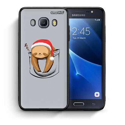 Θήκη Samsung J7 2016 Xmas Zzzz από τη Smartfits με σχέδιο στο πίσω μέρος και μαύρο περίβλημα | Samsung J7 2016 Xmas Zzzz case with colorful back and black bezels