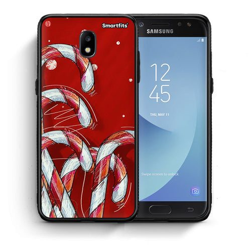 Θήκη Samsung J5 2017 Candy Cane από τη Smartfits με σχέδιο στο πίσω μέρος και μαύρο περίβλημα | Samsung J5 2017 Candy Cane case with colorful back and black bezels