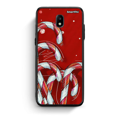 Samsung J5 2017 Candy Cane θήκη από τη Smartfits με σχέδιο στο πίσω μέρος και μαύρο περίβλημα | Smartphone case with colorful back and black bezels by Smartfits