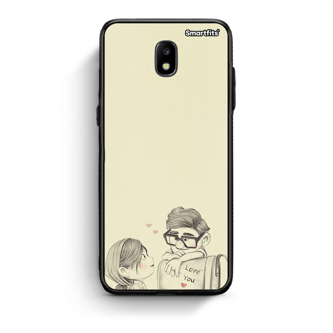 Samsung J7 2017 Carl And Ellie θήκη από τη Smartfits με σχέδιο στο πίσω μέρος και μαύρο περίβλημα | Smartphone case with colorful back and black bezels by Smartfits