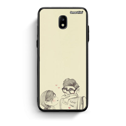 Samsung J7 2017 Carl And Ellie θήκη από τη Smartfits με σχέδιο στο πίσω μέρος και μαύρο περίβλημα | Smartphone case with colorful back and black bezels by Smartfits