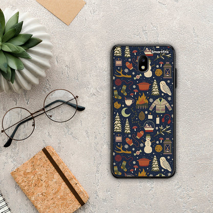Christmas Elements - Samsung Galaxy J7 2017 θήκη