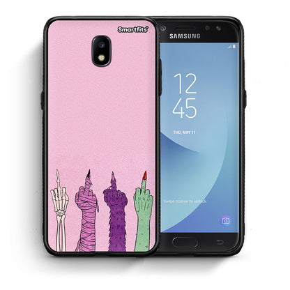 Θήκη Samsung J7 2017 Halloween Be A Lady από τη Smartfits με σχέδιο στο πίσω μέρος και μαύρο περίβλημα | Samsung J7 2017 Halloween Be A Lady case with colorful back and black bezels