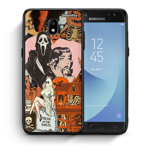 Θήκη Samsung J5 2017 Halloween Collage από τη Smartfits με σχέδιο στο πίσω μέρος και μαύρο περίβλημα | Samsung J5 2017 Halloween Collage case with colorful back and black bezels