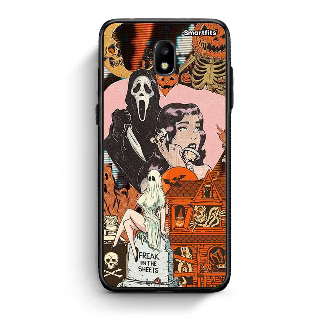 Samsung J5 2017 Halloween Collage θήκη από τη Smartfits με σχέδιο στο πίσω μέρος και μαύρο περίβλημα | Smartphone case with colorful back and black bezels by Smartfits