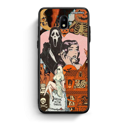 Samsung J5 2017 Halloween Collage θήκη από τη Smartfits με σχέδιο στο πίσω μέρος και μαύρο περίβλημα | Smartphone case with colorful back and black bezels by Smartfits