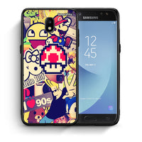 Thumbnail for Θήκη Samsung J5 2017 Love The 90s από τη Smartfits με σχέδιο στο πίσω μέρος και μαύρο περίβλημα | Samsung J5 2017 Love The 90s case with colorful back and black bezels