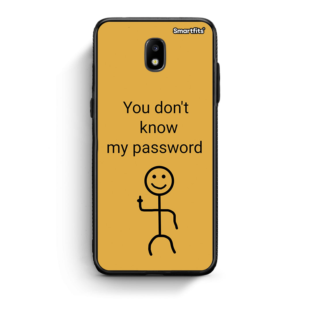 Samsung J5 2017 My Password θήκη από τη Smartfits με σχέδιο στο πίσω μέρος και μαύρο περίβλημα | Smartphone case with colorful back and black bezels by Smartfits