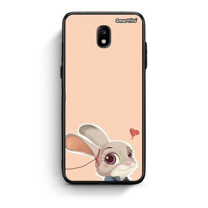 Samsung J7 2017 Nick Wilde And Judy Hopps Love 2 θήκη από τη Smartfits με σχέδιο στο πίσω μέρος και μαύρο περίβλημα | Smartphone case with colorful back and black bezels by Smartfits