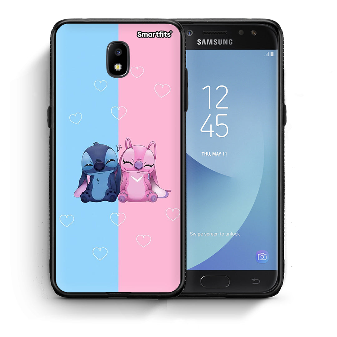 Θήκη Samsung J7 2017 Stitch And Angel από τη Smartfits με σχέδιο στο πίσω μέρος και μαύρο περίβλημα | Samsung J7 2017 Stitch And Angel case with colorful back and black bezels