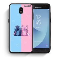Thumbnail for Θήκη Samsung J5 2017 Stitch And Angel από τη Smartfits με σχέδιο στο πίσω μέρος και μαύρο περίβλημα | Samsung J5 2017 Stitch And Angel case with colorful back and black bezels