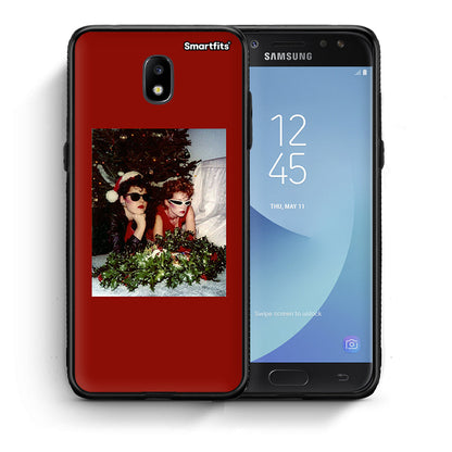 Θήκη Samsung J7 2017 Waiting For Xmas από τη Smartfits με σχέδιο στο πίσω μέρος και μαύρο περίβλημα | Samsung J7 2017 Waiting For Xmas case with colorful back and black bezels