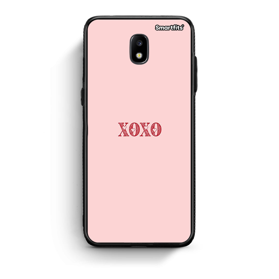 Samsung J7 2017 XOXO Love θήκη από τη Smartfits με σχέδιο στο πίσω μέρος και μαύρο περίβλημα | Smartphone case with colorful back and black bezels by Smartfits