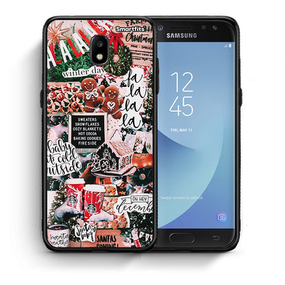 Θήκη Samsung J5 2017 Xmas Habbits από τη Smartfits με σχέδιο στο πίσω μέρος και μαύρο περίβλημα | Samsung J5 2017 Xmas Habbits case with colorful back and black bezels