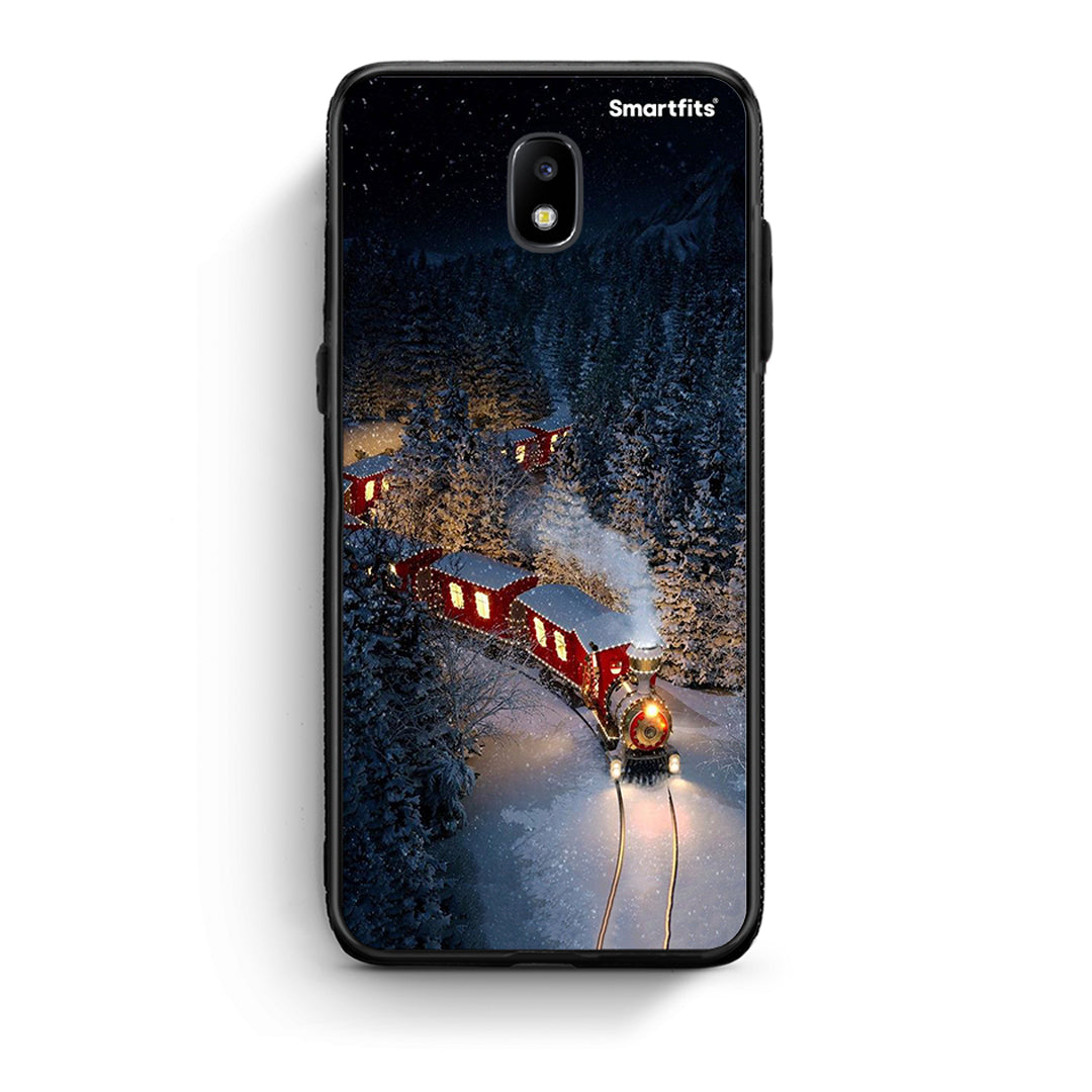 Samsung J5 2017 Xmas Train θήκη από τη Smartfits με σχέδιο στο πίσω μέρος και μαύρο περίβλημα | Smartphone case with colorful back and black bezels by Smartfits