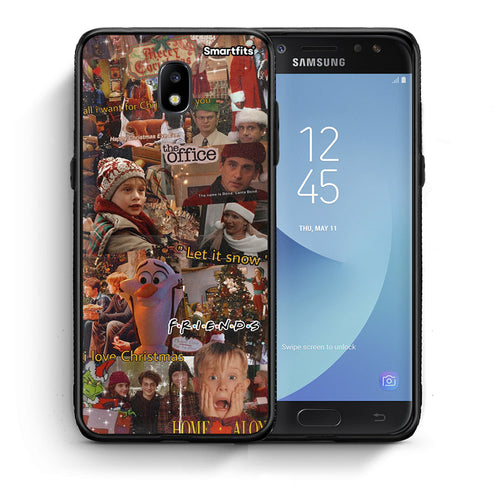 Θήκη Samsung J7 2017 Xmas Wishes από τη Smartfits με σχέδιο στο πίσω μέρος και μαύρο περίβλημα | Samsung J7 2017 Xmas Wishes case with colorful back and black bezels