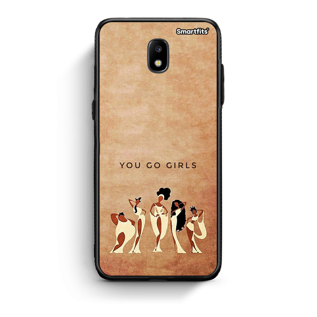 Samsung J7 2017 You Go Girl θήκη από τη Smartfits με σχέδιο στο πίσω μέρος και μαύρο περίβλημα | Smartphone case with colorful back and black bezels by Smartfits
