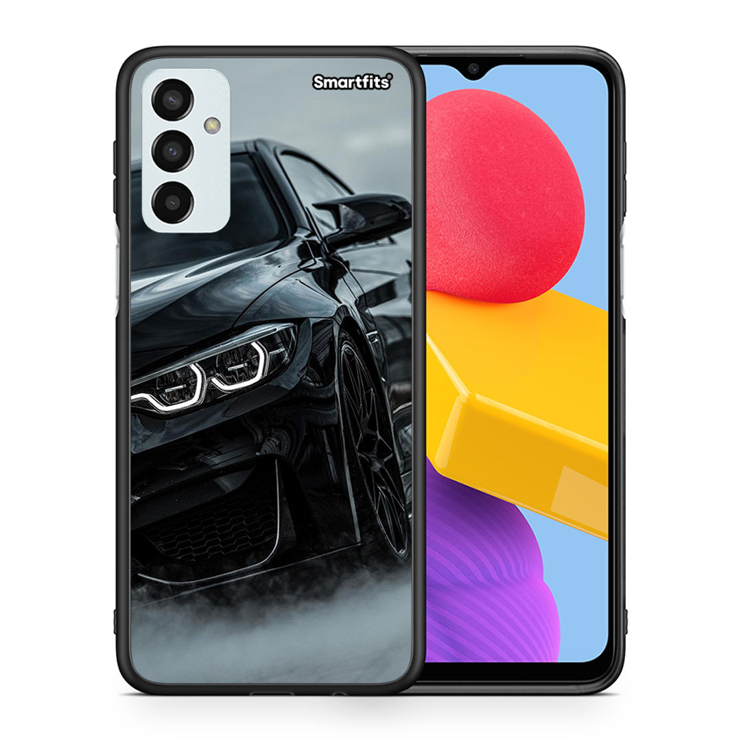 Θήκη Samsung M13 Black BMW από τη Smartfits με σχέδιο στο πίσω μέρος και μαύρο περίβλημα | Samsung M13 Black BMW case with colorful back and black bezels