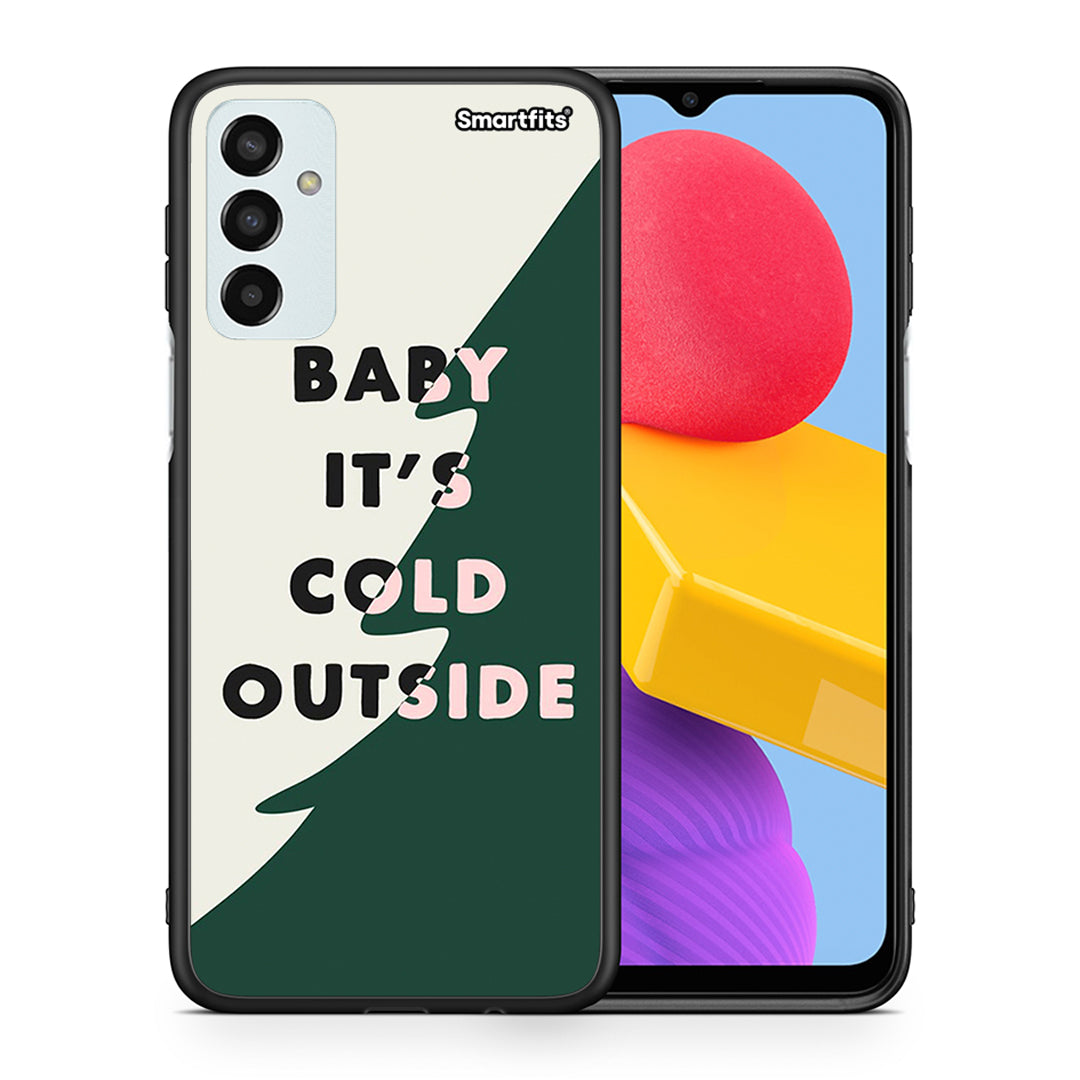 Θήκη Samsung M13 Cold Outside από τη Smartfits με σχέδιο στο πίσω μέρος και μαύρο περίβλημα | Samsung M13 Cold Outside case with colorful back and black bezels