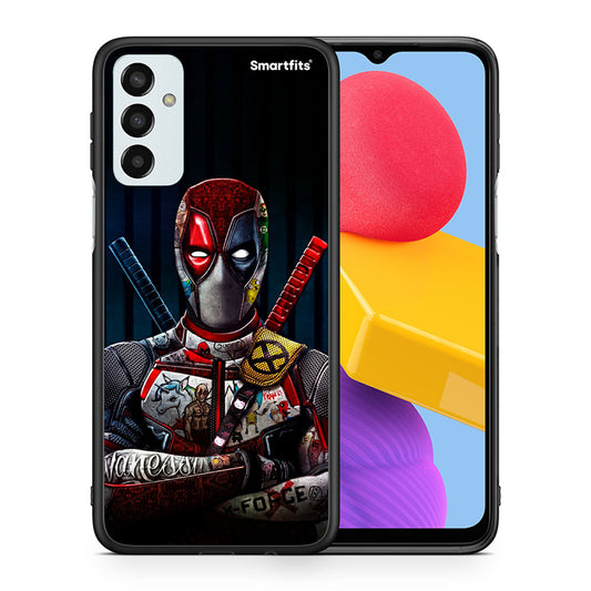 Θήκη Samsung M13 Funny Guy από τη Smartfits με σχέδιο στο πίσω μέρος και μαύρο περίβλημα | Samsung M13 Funny Guy case with colorful back and black bezels