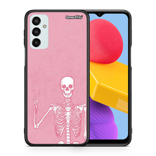 Θήκη Samsung M13 Halloween Motivation από τη Smartfits με σχέδιο στο πίσω μέρος και μαύρο περίβλημα | Samsung M13 Halloween Motivation case with colorful back and black bezels