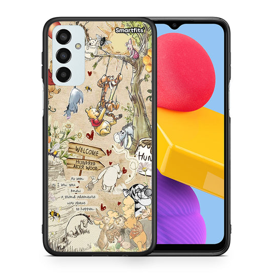 Θήκη Samsung M13 Happy Friends από τη Smartfits με σχέδιο στο πίσω μέρος και μαύρο περίβλημα | Samsung M13 Happy Friends case with colorful back and black bezels