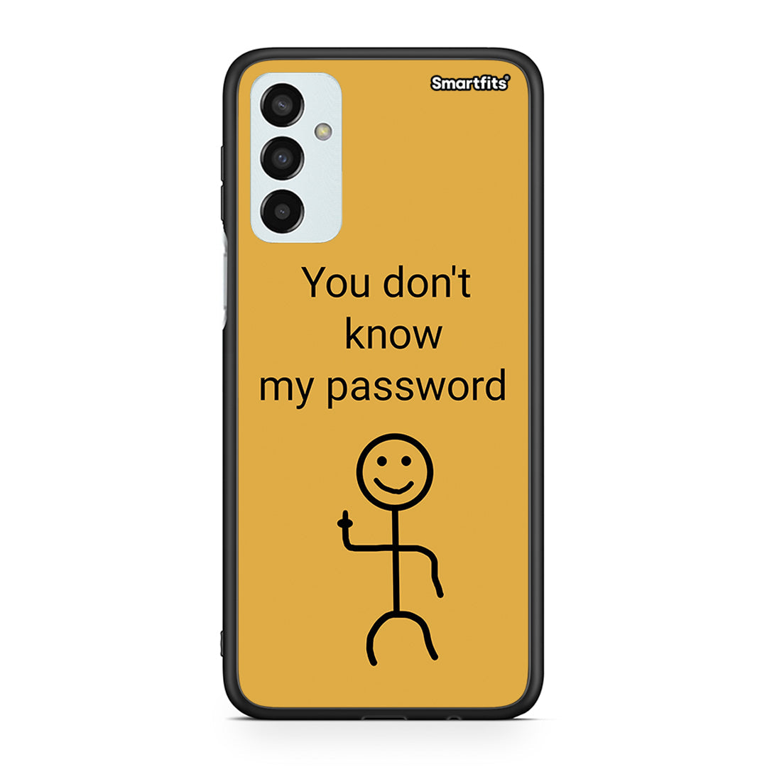 Samsung M13 My Password θήκη από τη Smartfits με σχέδιο στο πίσω μέρος και μαύρο περίβλημα | Smartphone case with colorful back and black bezels by Smartfits