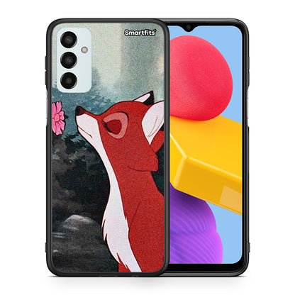 Θήκη Samsung M13 Tod And Vixey Love 2 από τη Smartfits με σχέδιο στο πίσω μέρος και μαύρο περίβλημα | Samsung M13 Tod And Vixey Love 2 case with colorful back and black bezels