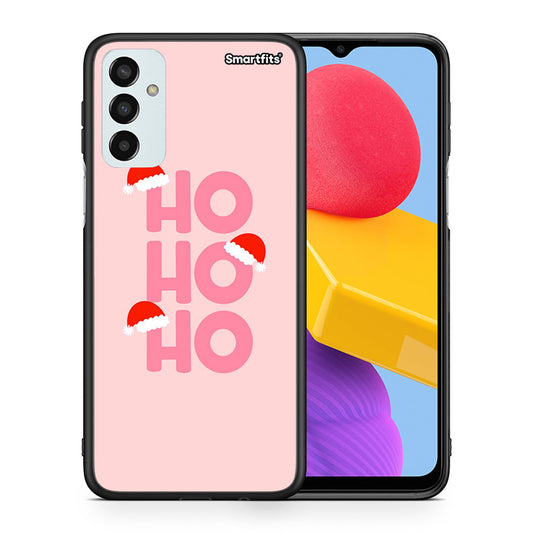 Θήκη Samsung M13 Xmas Ho Ho Ho από τη Smartfits με σχέδιο στο πίσω μέρος και μαύρο περίβλημα | Samsung M13 Xmas Ho Ho Ho case with colorful back and black bezels