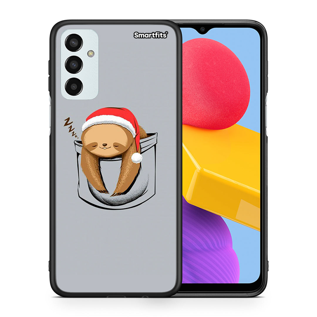 Θήκη Samsung M13 Xmas Zzzz από τη Smartfits με σχέδιο στο πίσω μέρος και μαύρο περίβλημα | Samsung M13 Xmas Zzzz case with colorful back and black bezels