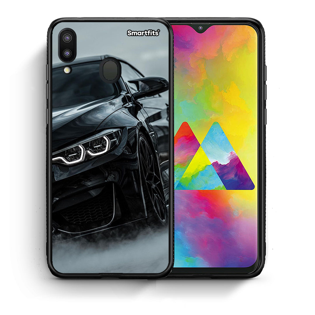 Θήκη Samsung M20 Black BMW από τη Smartfits με σχέδιο στο πίσω μέρος και μαύρο περίβλημα | Samsung M20 Black BMW case with colorful back and black bezels