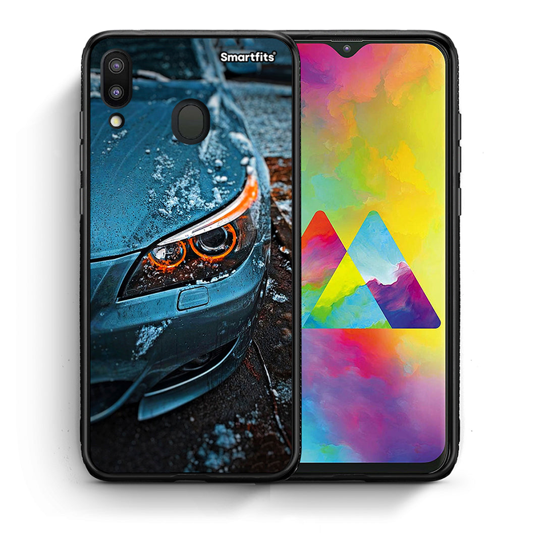 Θήκη Samsung M20 Bmw E60 από τη Smartfits με σχέδιο στο πίσω μέρος και μαύρο περίβλημα | Samsung M20 Bmw E60 case with colorful back and black bezels