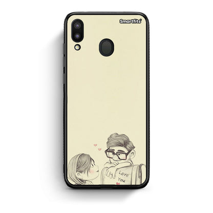Samsung M20 Carl And Ellie θήκη από τη Smartfits με σχέδιο στο πίσω μέρος και μαύρο περίβλημα | Smartphone case with colorful back and black bezels by Smartfits