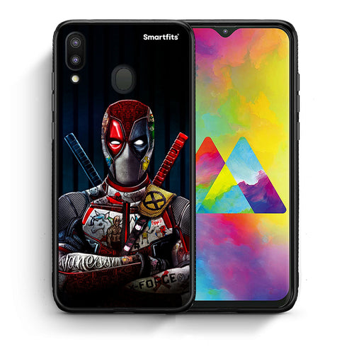 Θήκη Samsung M20 Funny Guy από τη Smartfits με σχέδιο στο πίσω μέρος και μαύρο περίβλημα | Samsung M20 Funny Guy case with colorful back and black bezels