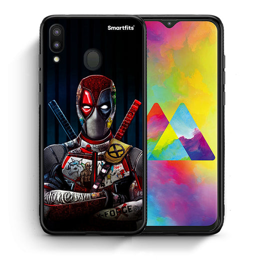 Θήκη Samsung M20 Funny Guy από τη Smartfits με σχέδιο στο πίσω μέρος και μαύρο περίβλημα | Samsung M20 Funny Guy case with colorful back and black bezels