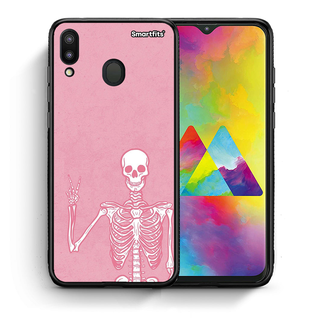 Θήκη Samsung M20 Halloween Motivation από τη Smartfits με σχέδιο στο πίσω μέρος και μαύρο περίβλημα | Samsung M20 Halloween Motivation case with colorful back and black bezels