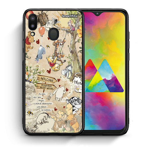Θήκη Samsung M20 Happy Friends από τη Smartfits με σχέδιο στο πίσω μέρος και μαύρο περίβλημα | Samsung M20 Happy Friends case with colorful back and black bezels