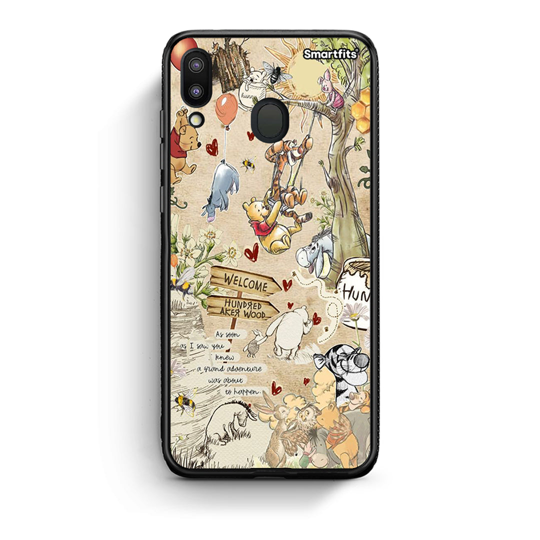 Samsung M20 Happy Friends θήκη από τη Smartfits με σχέδιο στο πίσω μέρος και μαύρο περίβλημα | Smartphone case with colorful back and black bezels by Smartfits