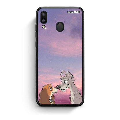 Samsung M20 Lady And Tramp θήκη από τη Smartfits με σχέδιο στο πίσω μέρος και μαύρο περίβλημα | Smartphone case with colorful back and black bezels by Smartfits