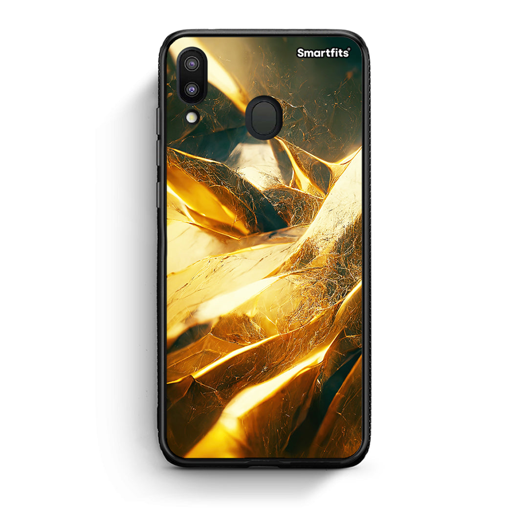 Samsung M20 Real Gold θήκη από τη Smartfits με σχέδιο στο πίσω μέρος και μαύρο περίβλημα | Smartphone case with colorful back and black bezels by Smartfits